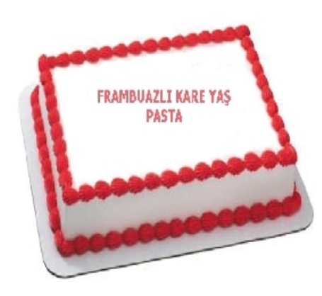 Lezzetli Frambuaz Aromalı 30 Kişilik Yaş Pasta